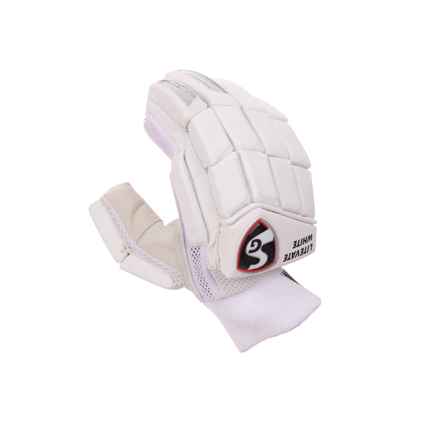 SG Litevate White Batting Gloves
