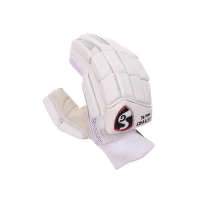 SG Litevate White Batting Gloves