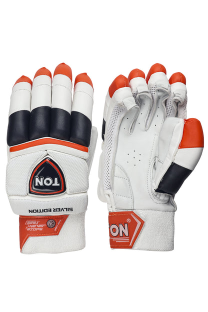 Ton Silver Edition Cricket Batting Gloves